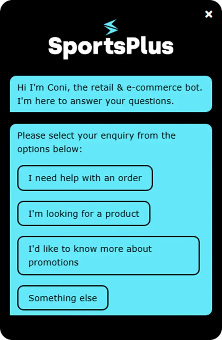 Coni handling a SME live chat conversation