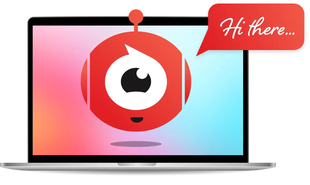 Cartoon Character of Chatbot illustrating chatbot integration Cartoon chatbot avatar illustrating chatbot integration.