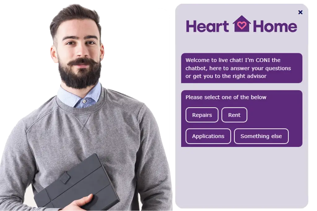 Housing Association Agent impressed with rule-based chatbot
