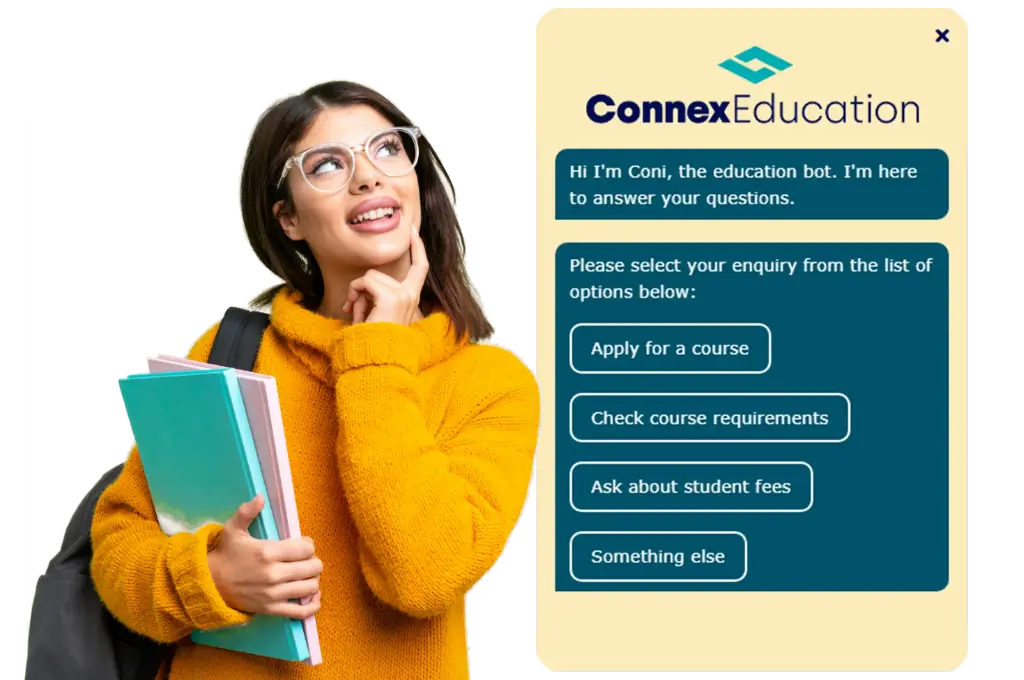 A student impressed with Coni the chatbot