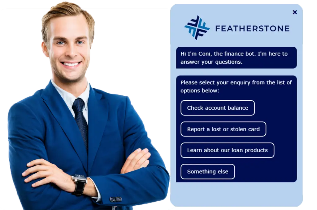 A finance manager impressed with Coni the chatbot