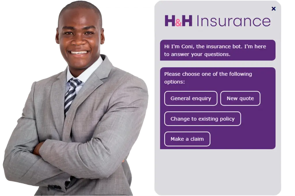 Insurance Broker impressed with rule-based chatbot
