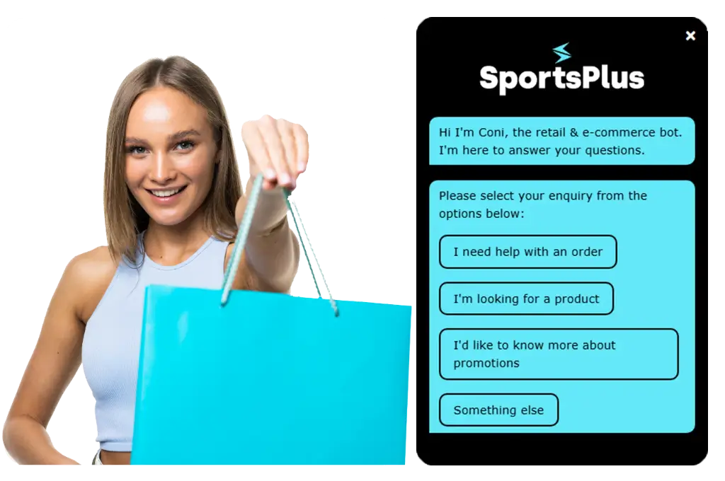 Shopper impressed by the Retail and Ecommerce chatbot
