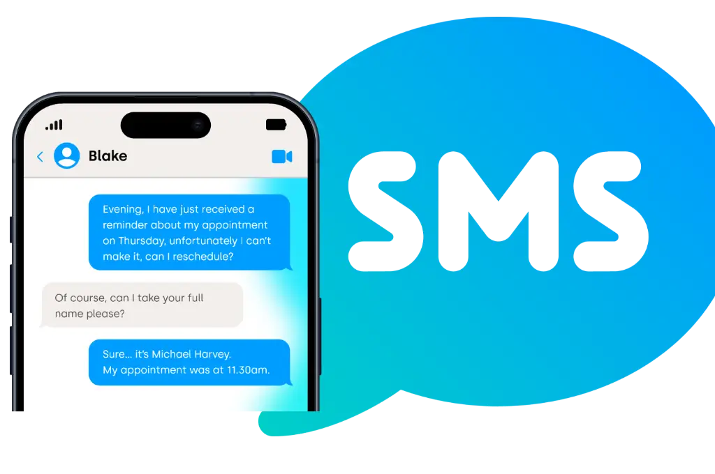 Sms text messaging for business websites