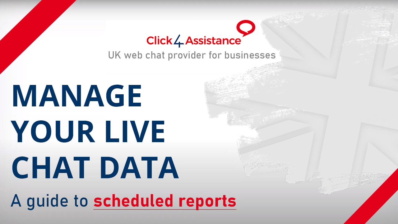 Stay up-to-date with live chat activity on your website with Scheduled reports.