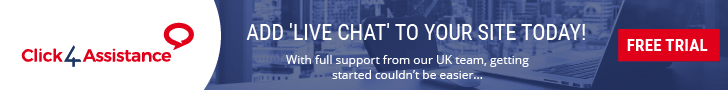 Try Click4Assistance live chat software with a free trial.